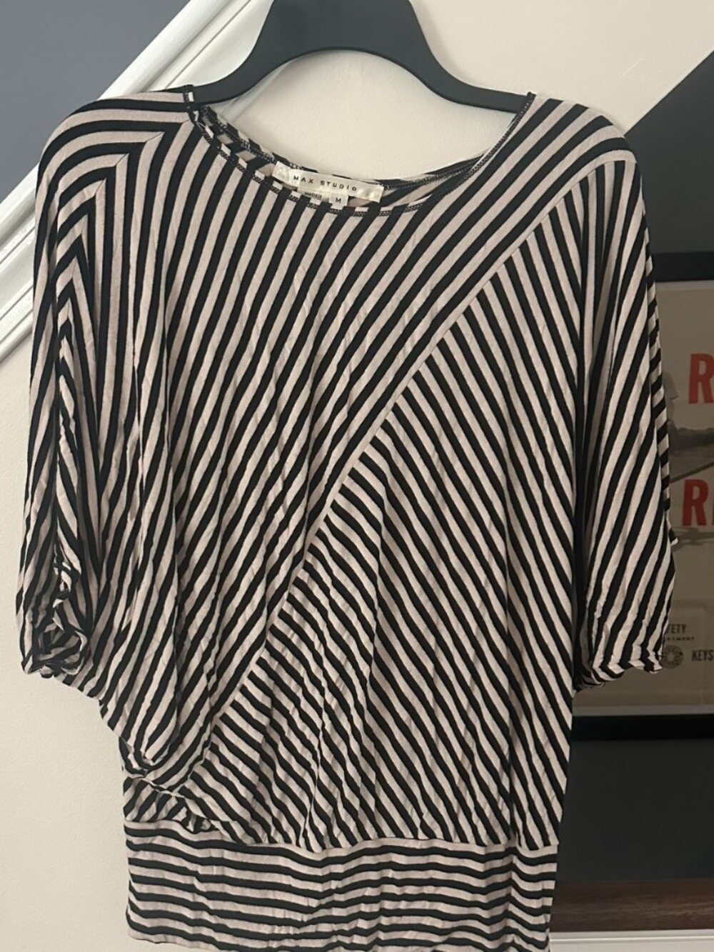 Max Studio Striped Sleeveless Blouse – Size M